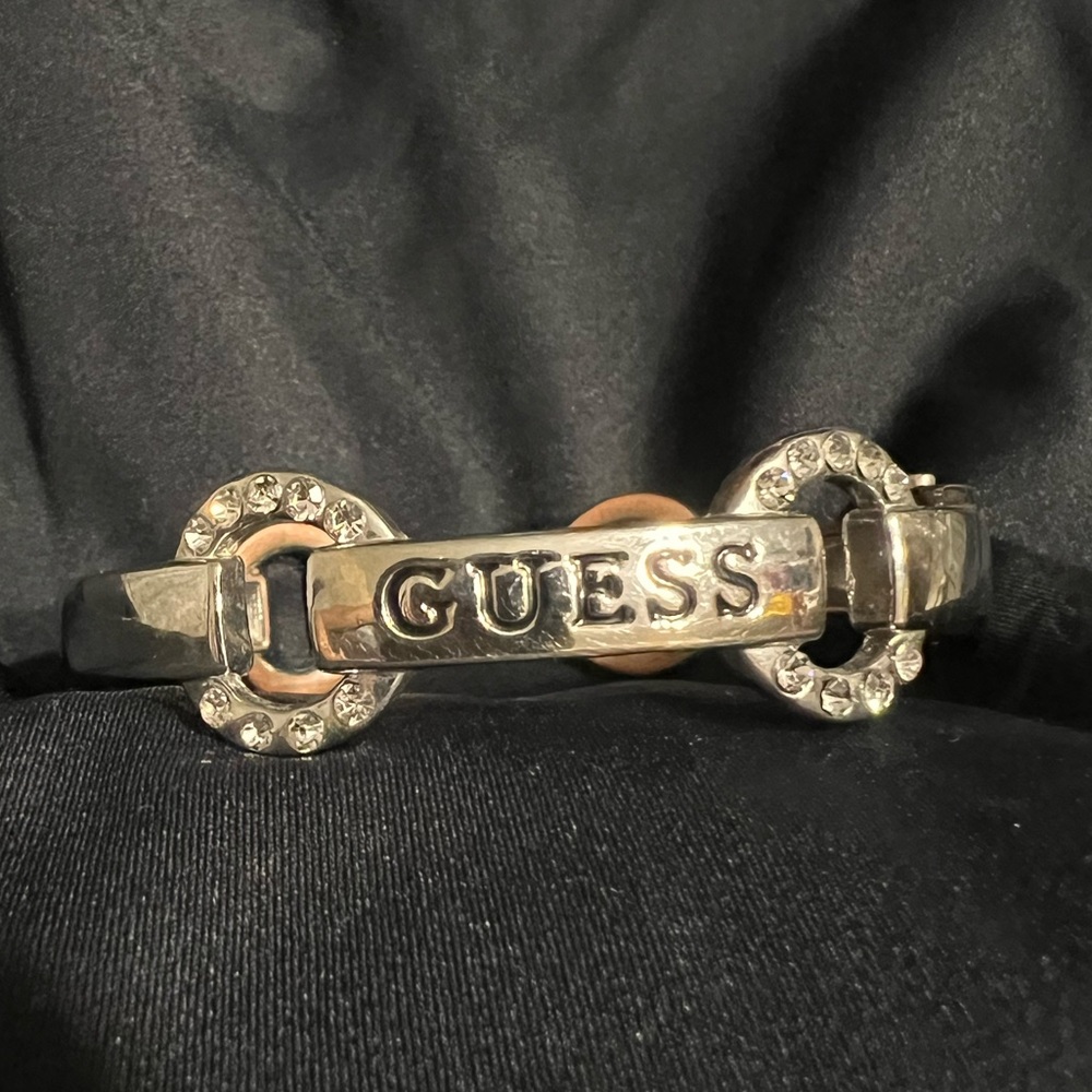 Vintage Guess Bangle Bracelet with stones